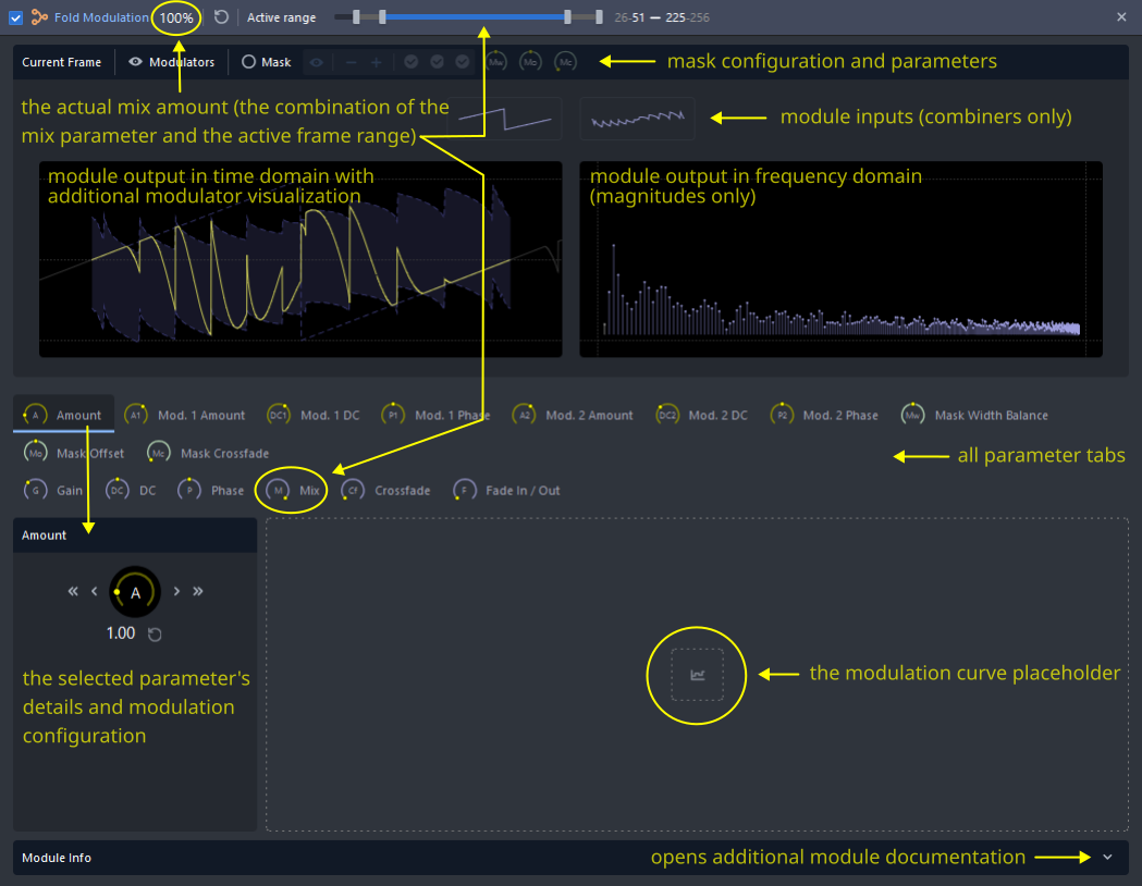 A typical module editor in CarveToy