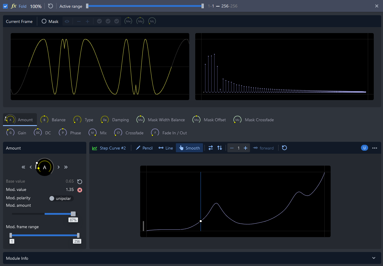 The effect editor in CarveToy